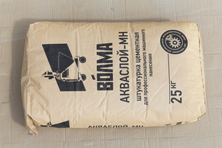 Смесь сухая цементная отделочная штукатурная "ВОЛМА-Акваслой МН", 25 кг